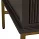 Riggs Sesame Black and Stained Brass 3 Drawer Chest