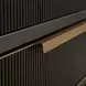 Riggs Sesame Black and Stained Brass 3 Drawer Chest