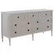 Caroline Cerused White Panel Bedroom Set