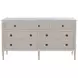 Caroline Cerused White Panel Bedroom Set