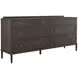 Glenwood Cerused Brown 6 Drawer Dresser