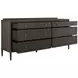 Glenwood Cerused Brown 6 Drawer Dresser