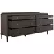 Glenwood Cerused Brown 6 Drawer Dresser
