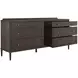 Glenwood Cerused Brown 6 Drawer Dresser