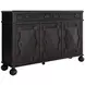 Ezekiel Cerused Forest Black 3 Door Sideboard