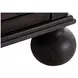 Ezekiel Cerused Forest Black 3 Door Sideboard