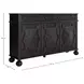 Ezekiel Cerused Forest Black 3 Door Sideboard