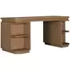 Elsa Blonde Natural 64" Executive Desk
