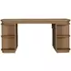 Elsa Blonde Natural 64" Executive Desk