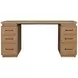 Elsa Blonde Natural 64" Executive Desk