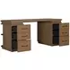 Elsa Blonde Natural 64" Executive Desk