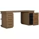 Elsa Blonde Natural 64" Executive Desk