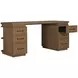 Elsa Blonde Natural 64" Executive Desk