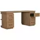 Elsa Blonde Natural 64" Executive Desk