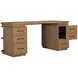 Elsa Blonde Natural 64" Executive Desk