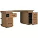 Elsa Blonde Natural 64" Executive Desk