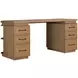 Elsa Blonde Natural 64" Executive Desk