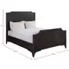 Alexandra Cerused Forest Black Queen Panel Bed