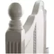 Caroline Cerused White Queen Panel Bed