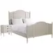 Caroline Cerused White Panel Bedroom Set