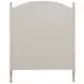 Caroline Cerused White Twin Panel Bed