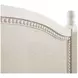 Caroline Cerused White Twin Panel Bed