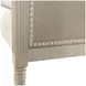 Caroline Cerused White Twin Panel Bed