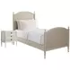 Caroline Cerused White Kids Panel Bedroom Set