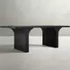 Miera Brushed Black 84" Rectangular Dining Table