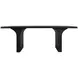Miera Brushed Black 84" Rectangular Dining Table
