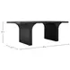 Miera Brushed Black 84" Rectangular Dining Table