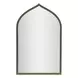 Cassara Brushed Brass Arched Vanity Mirror