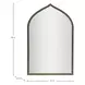 Cassara Brushed Brass Arched Vanity Mirror