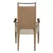 Highland Dawn and Sand Performance Fabric Upholstered Dining Arm Chair