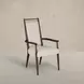 Highland Dusk and Sand Performance Fabric Upholstered Dining Arm Chair