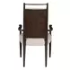 Highland Dusk and Sand Performance Fabric Upholstered Dining Arm Chair