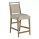 Highland Dawn and Sand Performance Fabric Upholstered Counter Height Stool