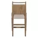 Highland Dawn and Sand Performance Fabric Upholstered Counter Height Stool