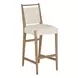 Highland Dawn and Sand Performance Fabric Upholstered Bar Stool