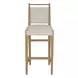 Highland Dawn and Sand Performance Fabric Upholstered Bar Stool