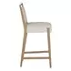 Highland Dawn and Sand Performance Fabric Upholstered Bar Stool