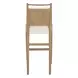 Highland Dawn and Sand Performance Fabric Upholstered Bar Stool