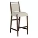 Highland Dusk and Sand Performance Fabric Upholstered Bar Stool