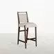 Highland Dusk and Sand Performance Fabric Upholstered Bar Stool