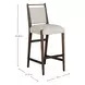 Highland Dusk and Sand Performance Fabric Upholstered Bar Stool