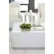 Axiom Linear Grey And White Plaster Round Chairside Table