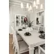 Point Breeze Fresh White and Soft Gray Glaze Extendable Rectangular Dining Room Set
