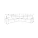 Ascendia Saddle Leather Modular Lay Flat Power Reclining Sectional
