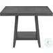 Hester Grey Counter Height Dining Table With Lazy Susan