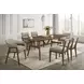 Miller Walnut Upholstered Arm Chair